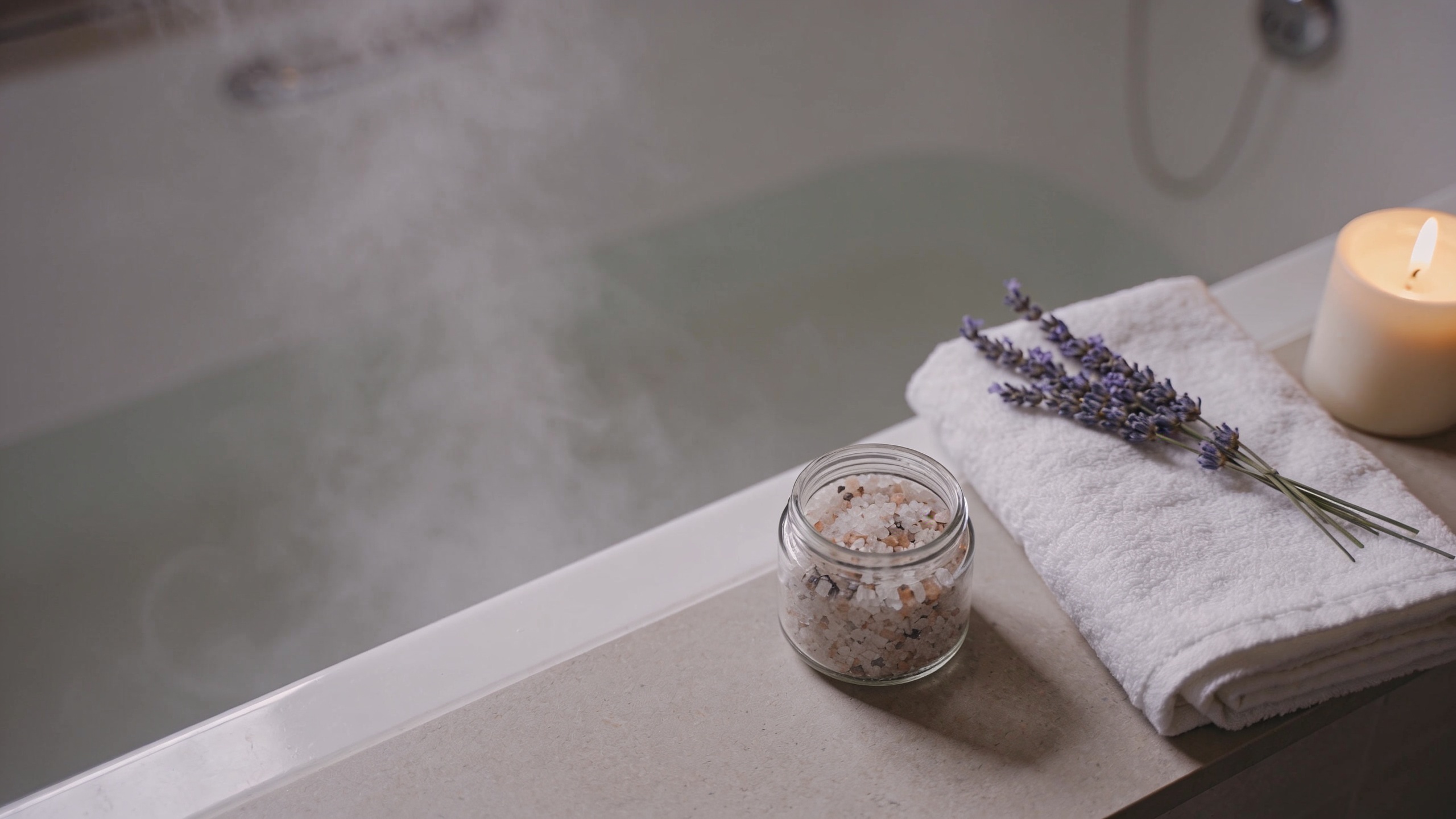 Photo of a fizzing homemade bath bomb