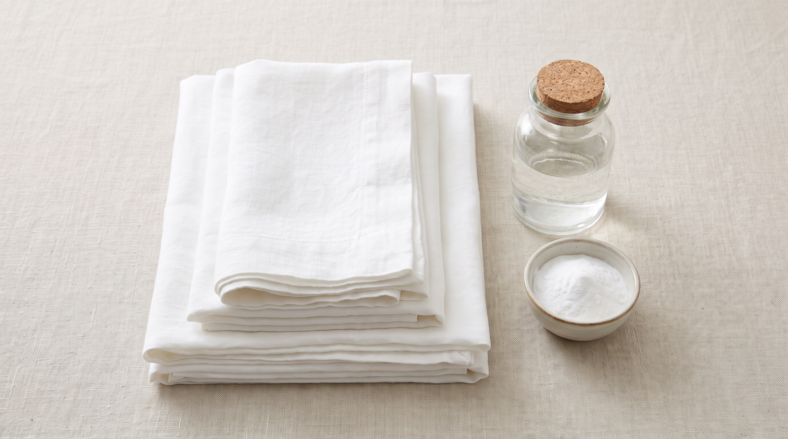 Photo of white towels or linens
