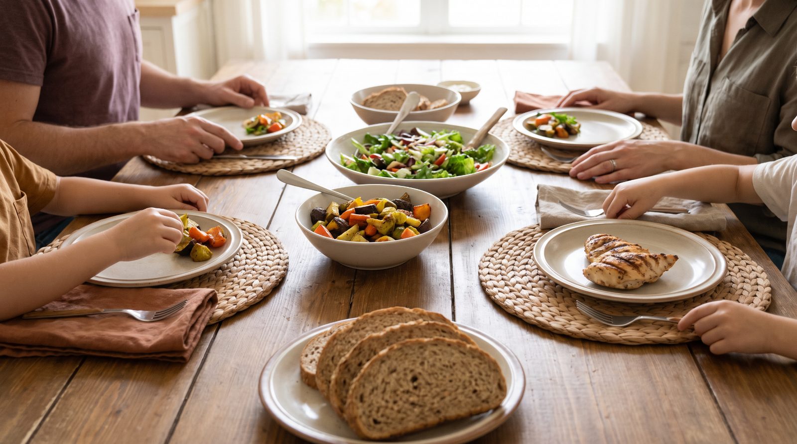 Photo representing family and food