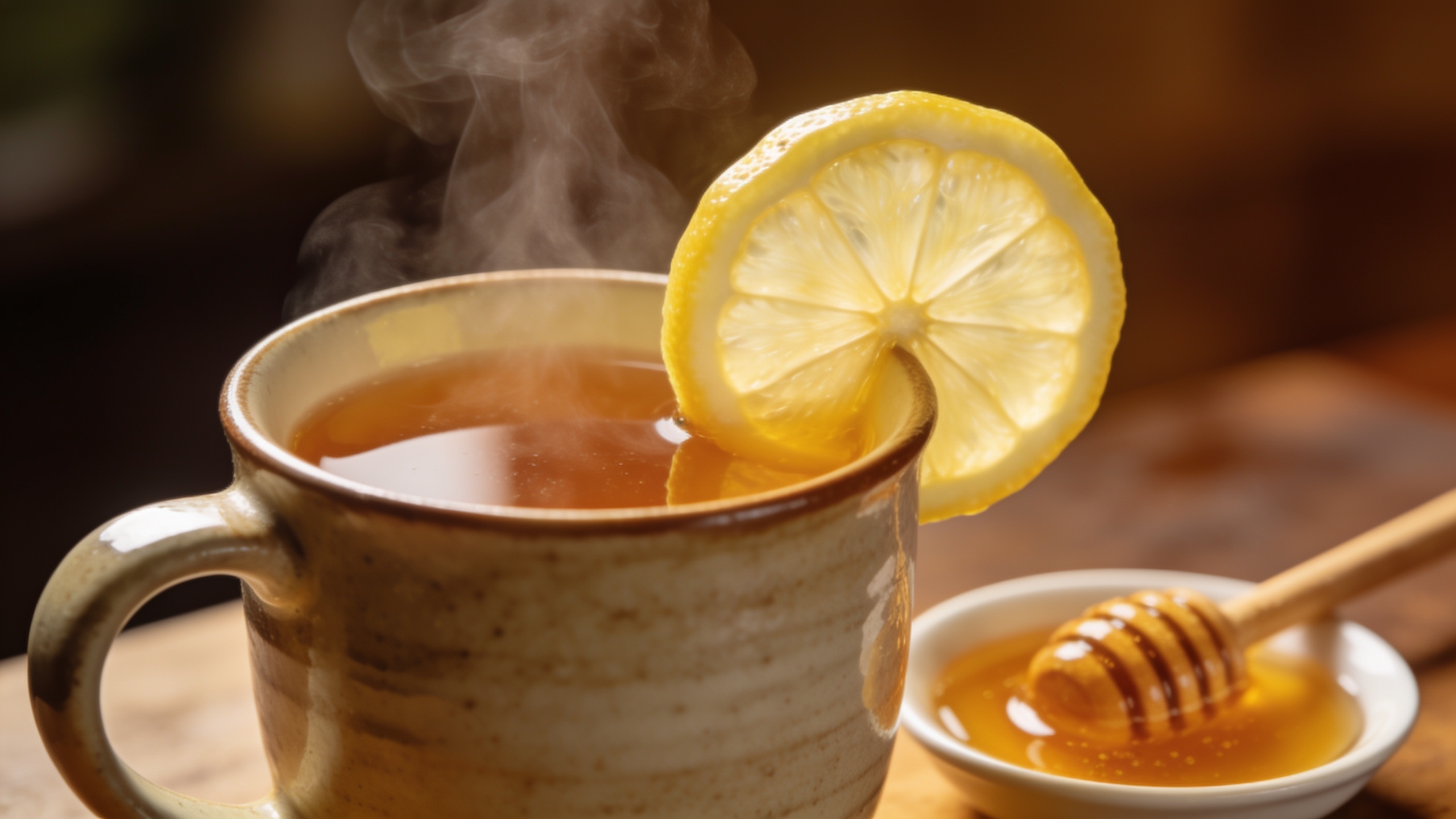 Photo of a warm lemon and cayenne drink